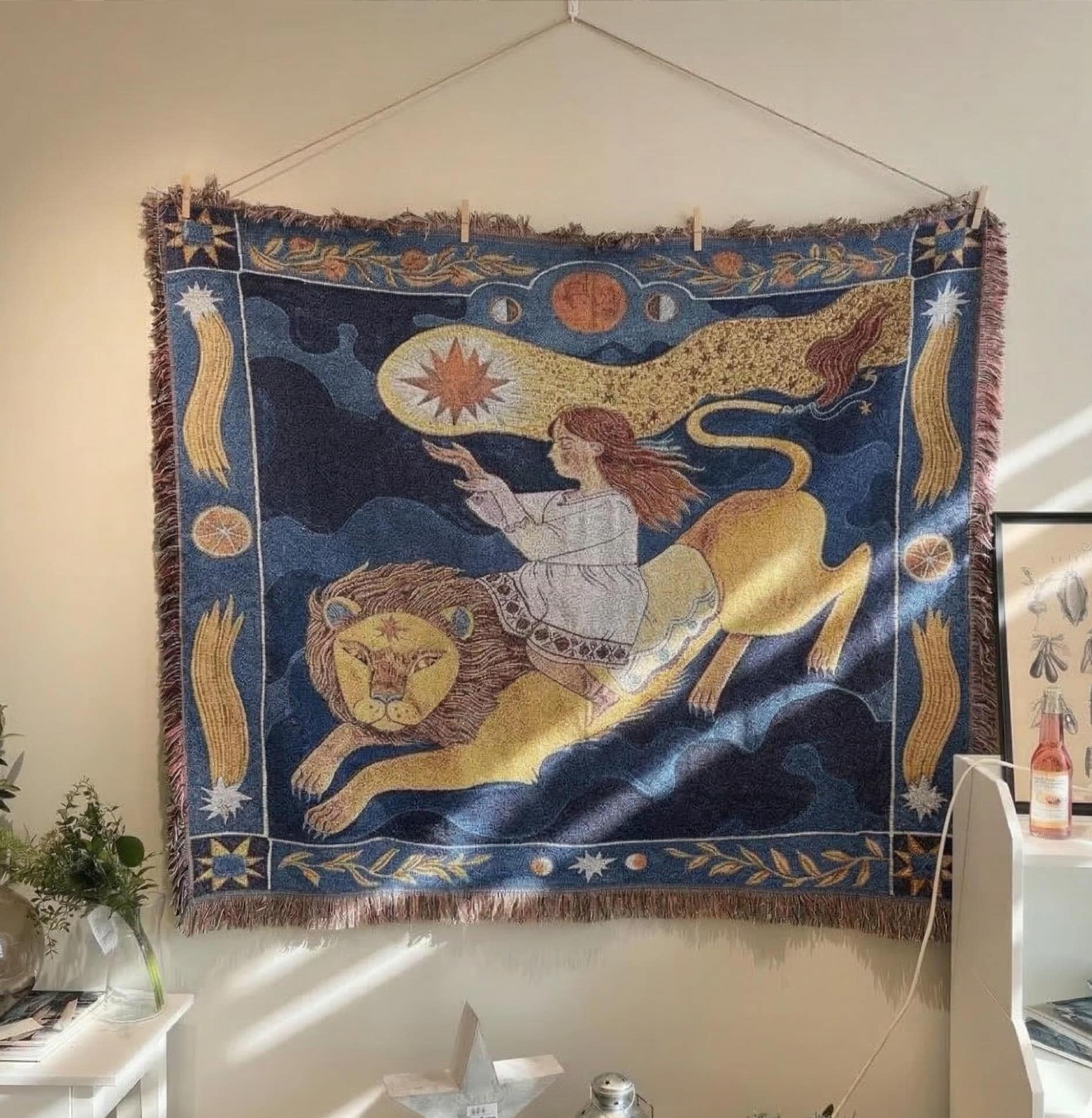 Lion Rider Tapestry