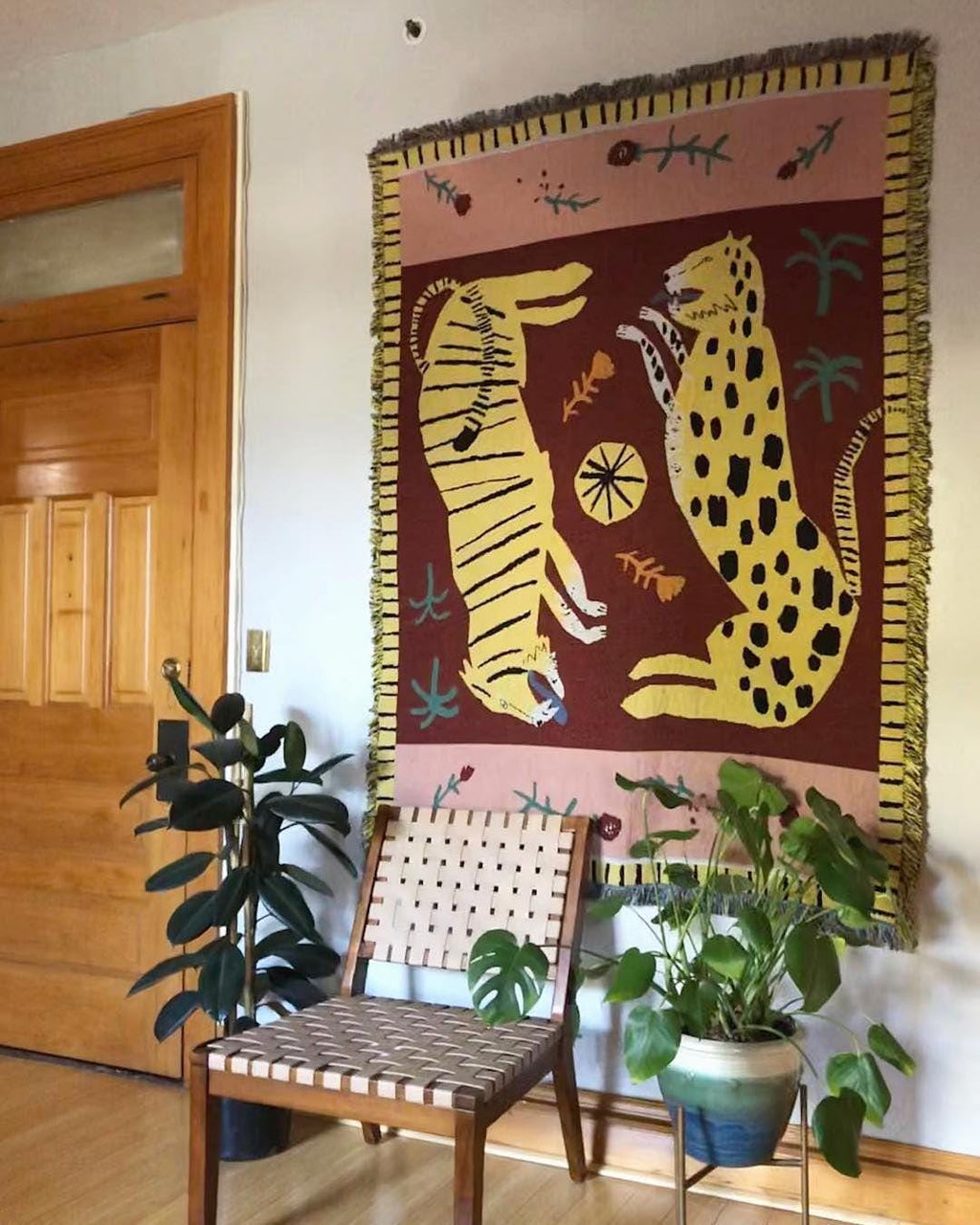 Tiger & Leopard Tapestry