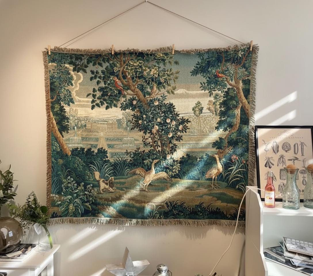 French Garden Tapestry