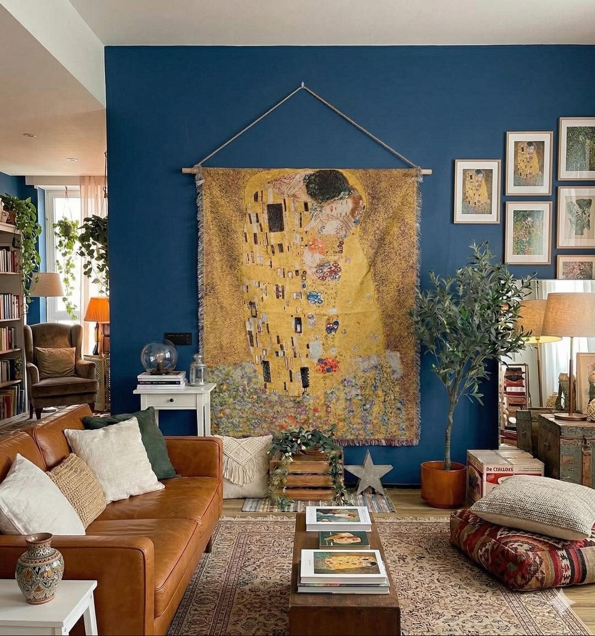 Golden Kiss Tapestry