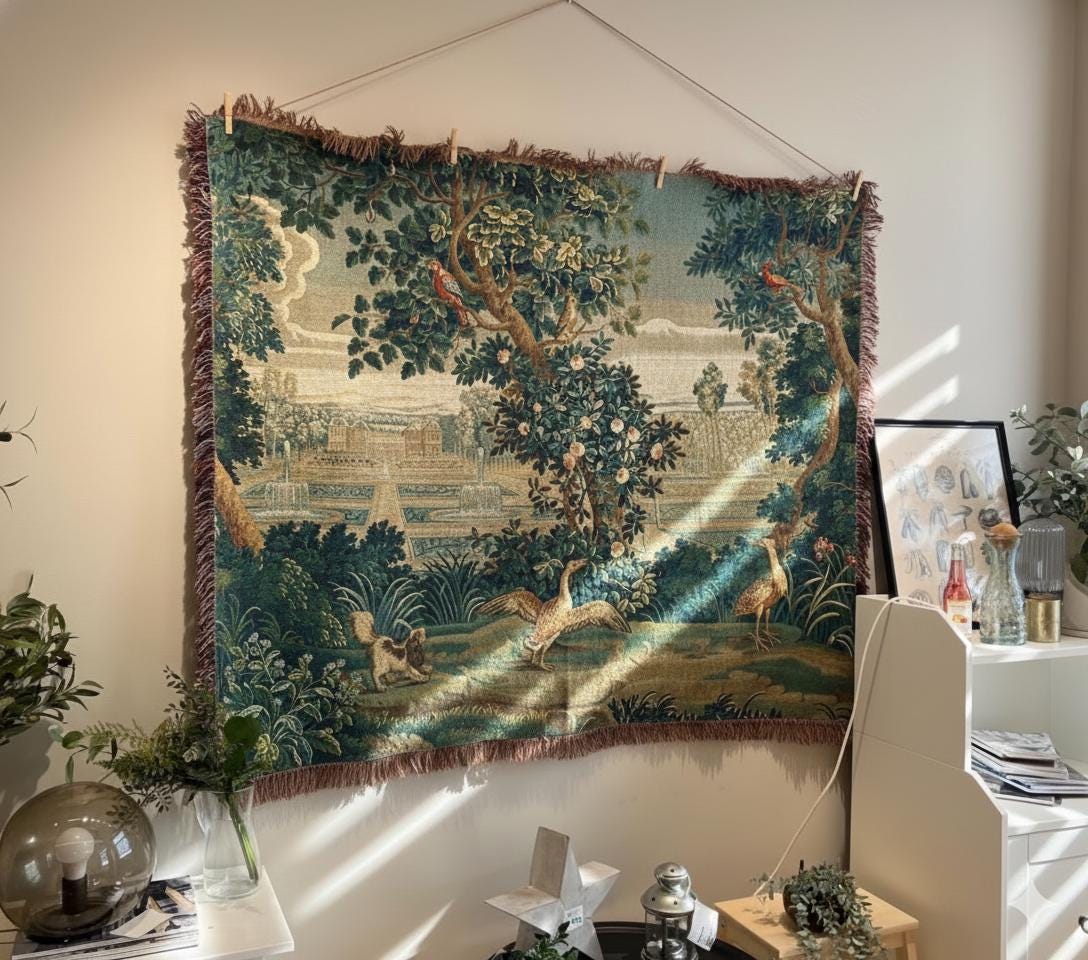 French Garden Tapestry