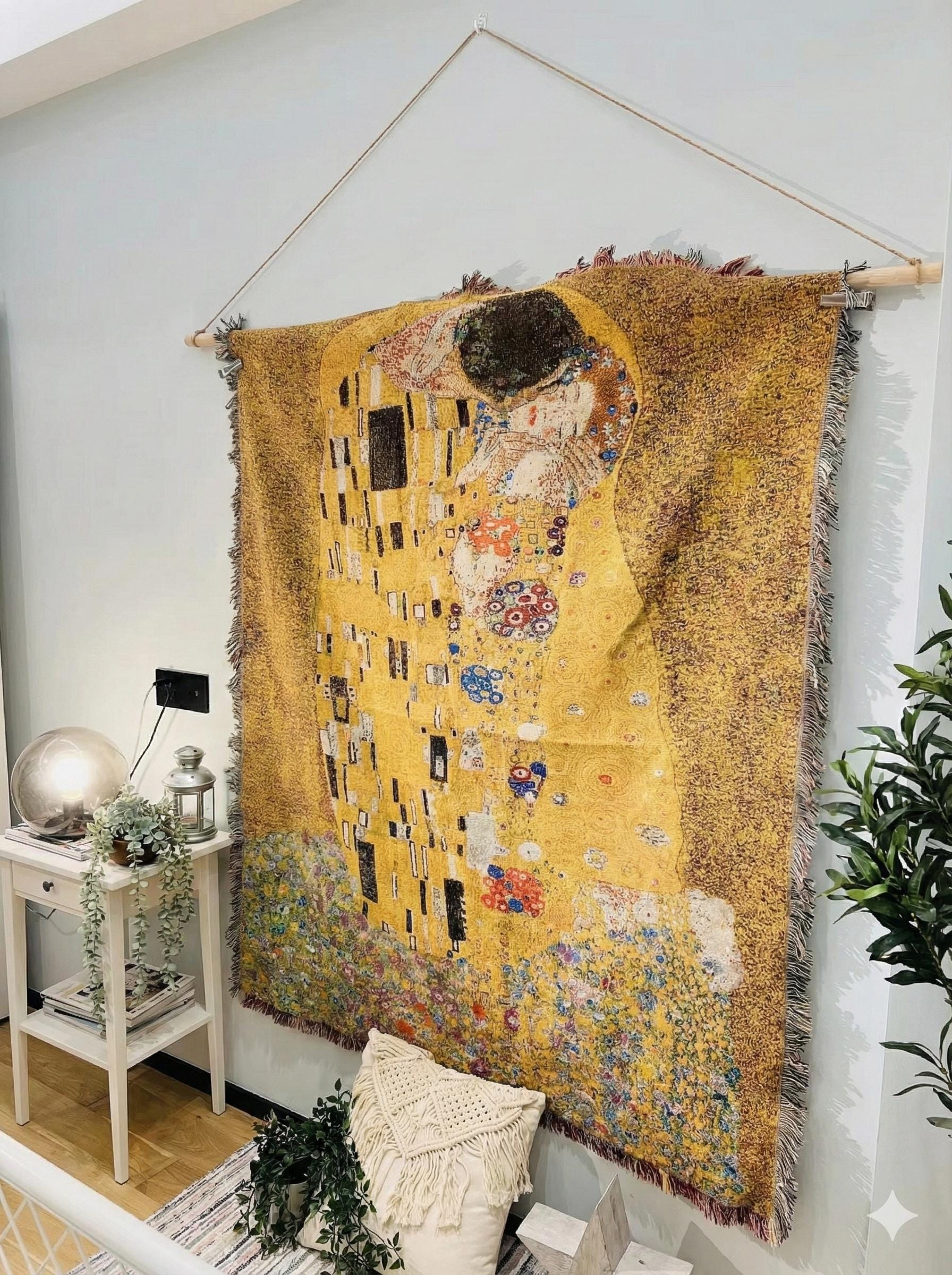 Golden Kiss Tapestry