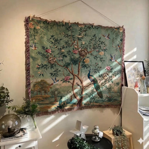 Chinoiserie Bird Tapestry