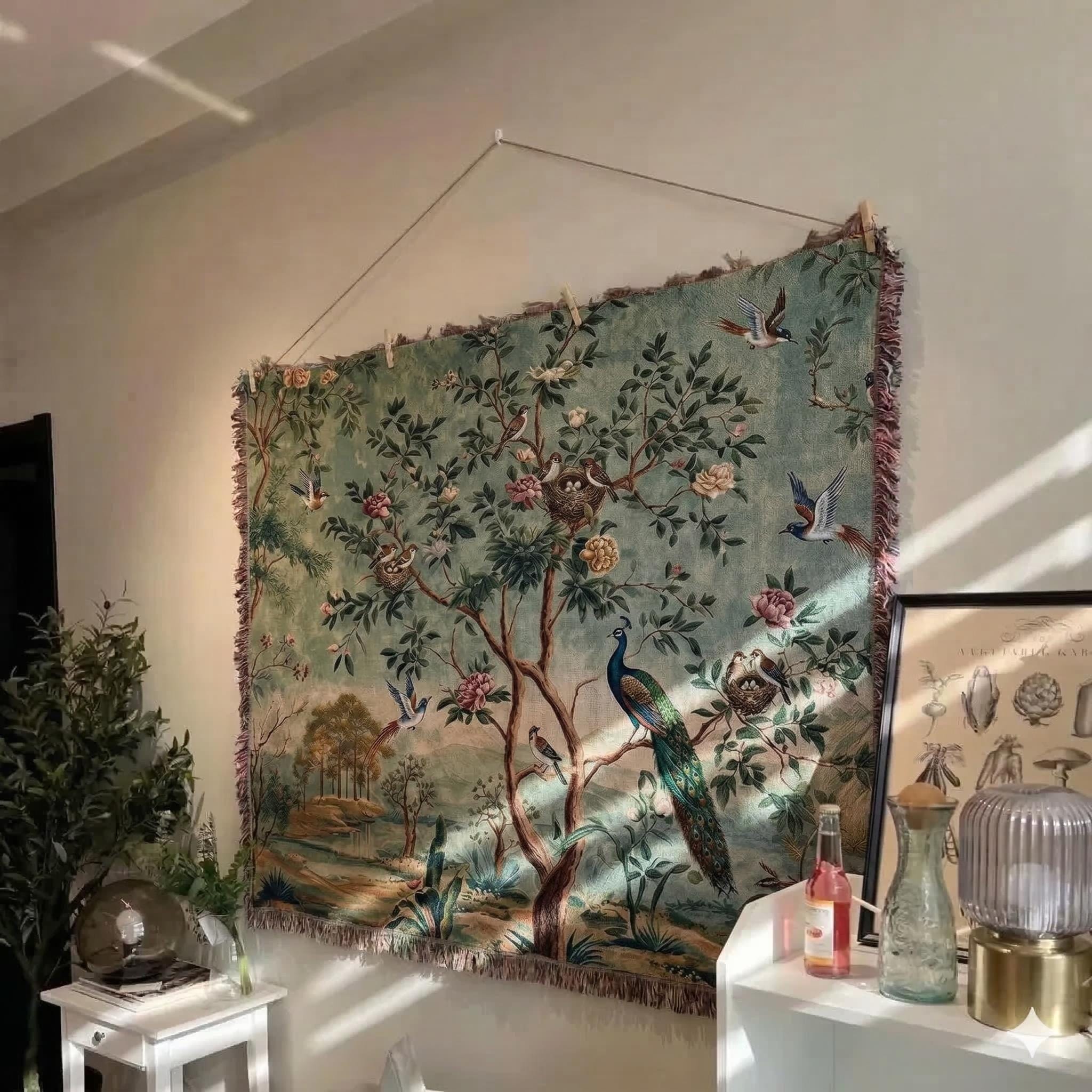 Chinoiserie Bird Tapestry