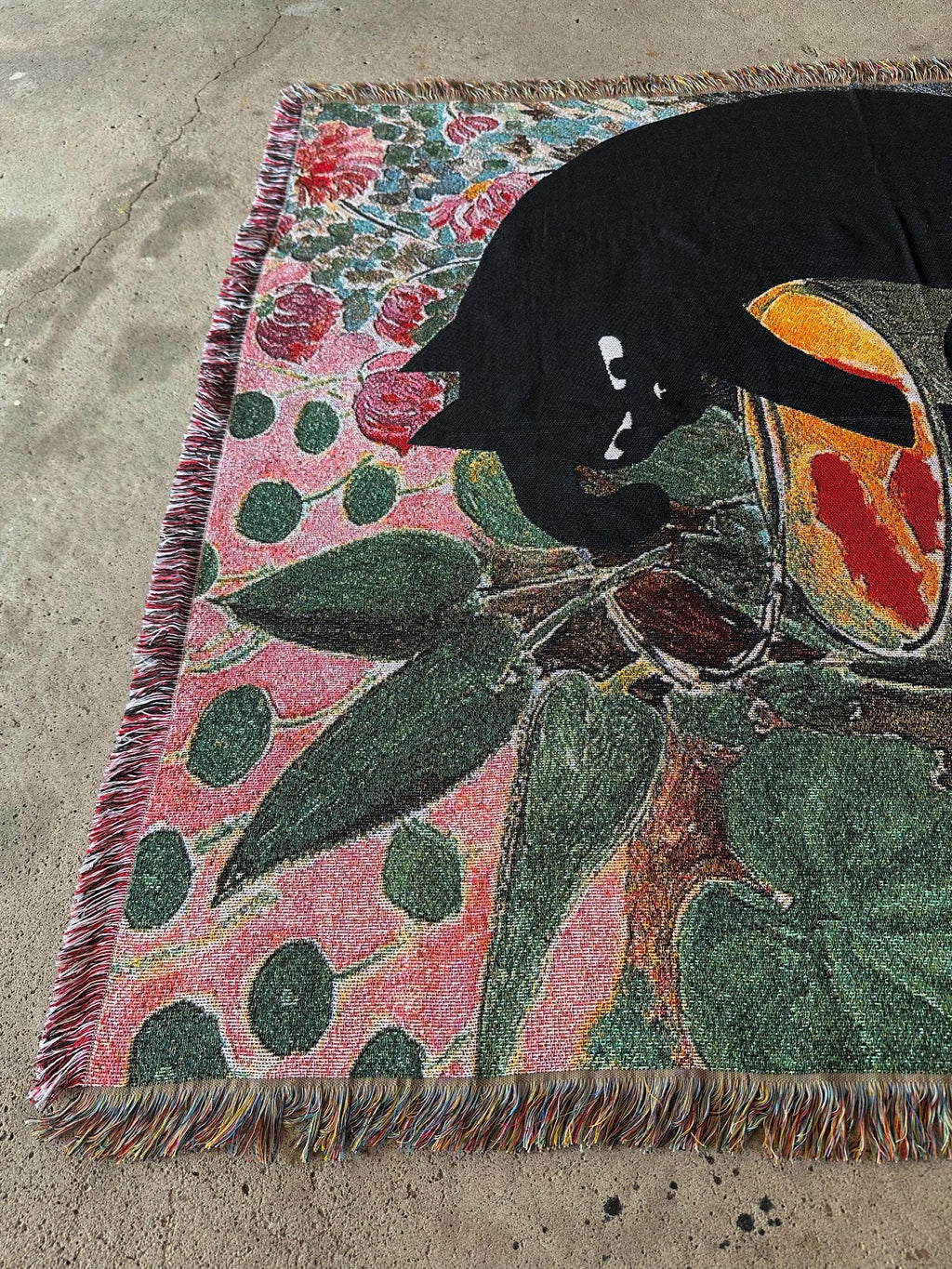Black Cat & Goldfish Tapestry