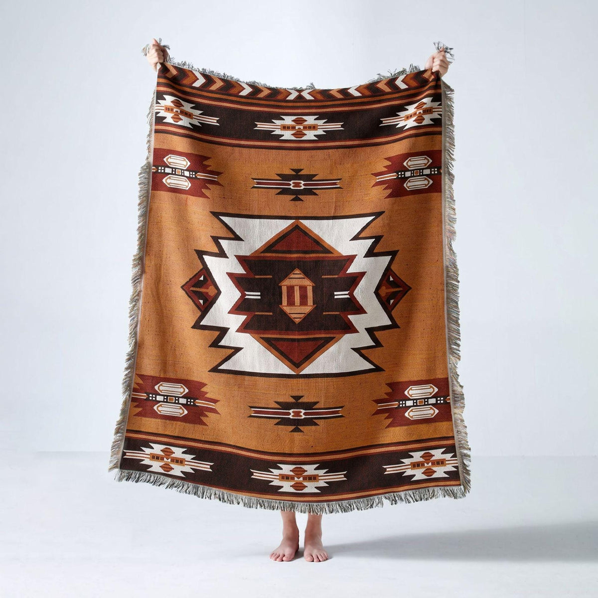 Southwestern Geometric Woven Tapestry Wall Hanging