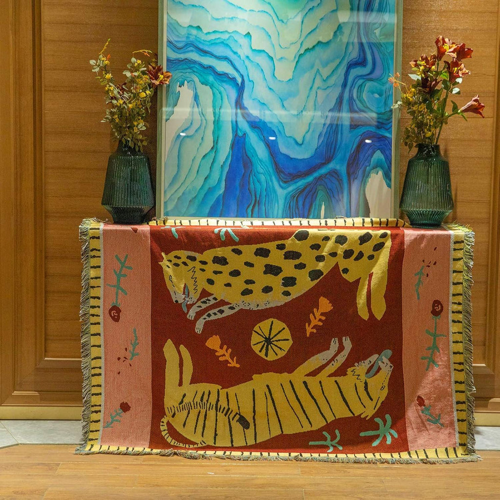 Tiger & Leopard Tapestry