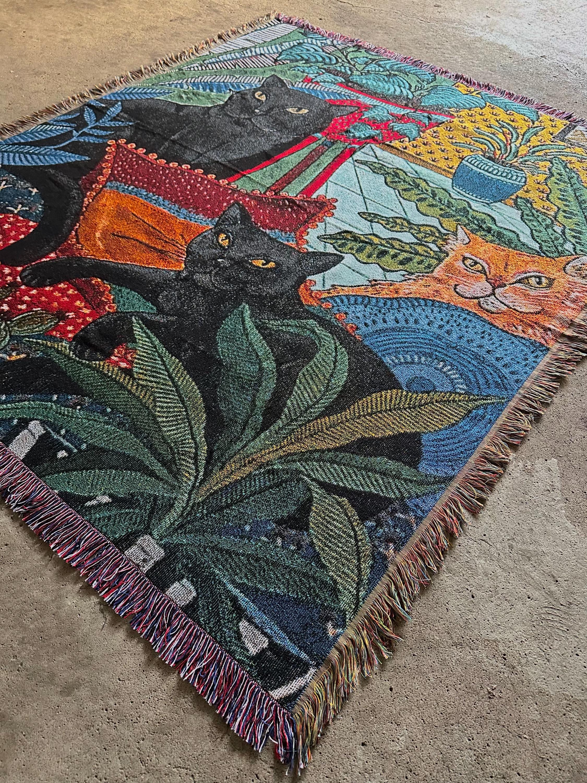 Cat Garden Tapestry