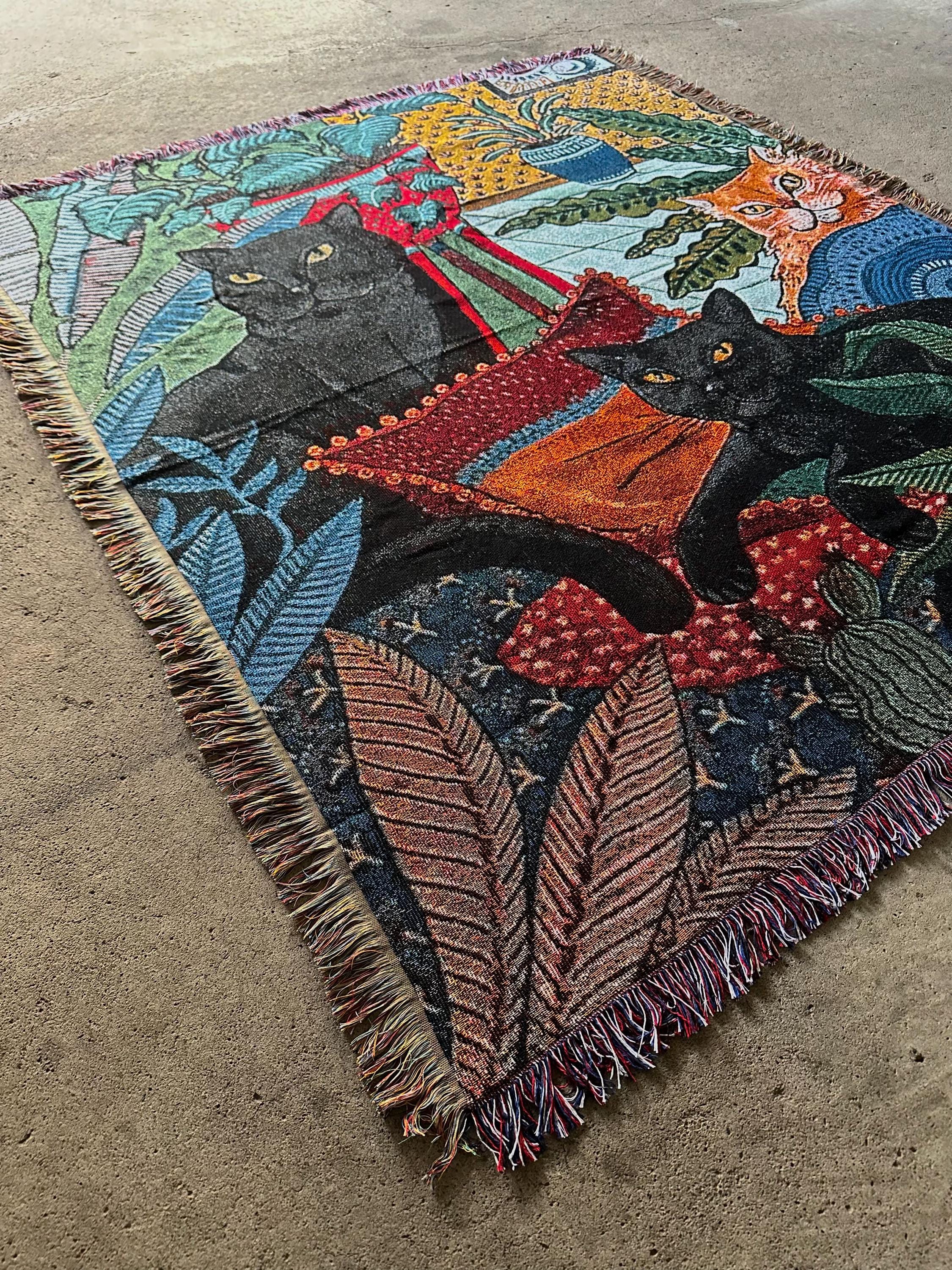 Cat Garden Tapestry