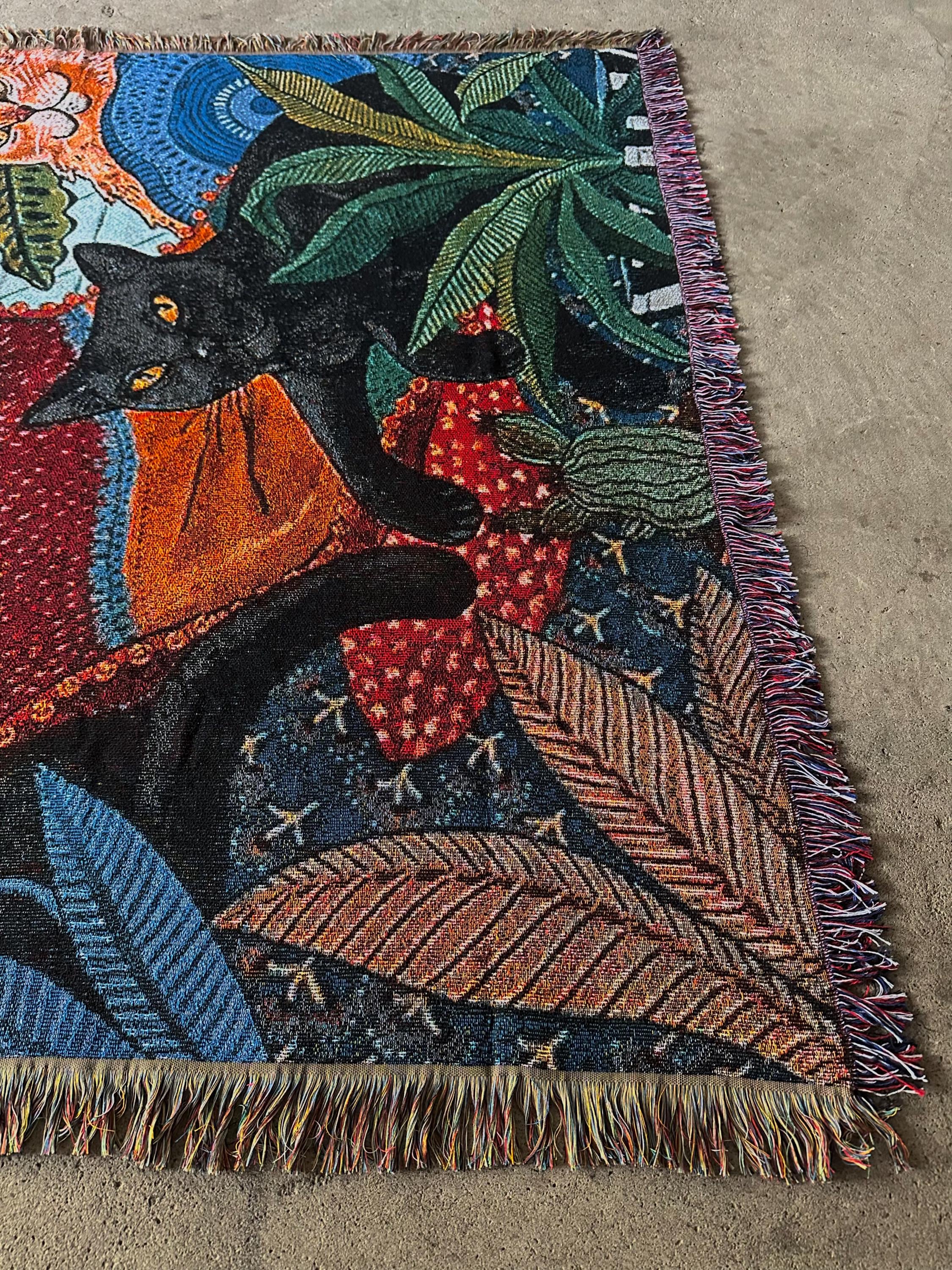 Cat Garden Tapestry